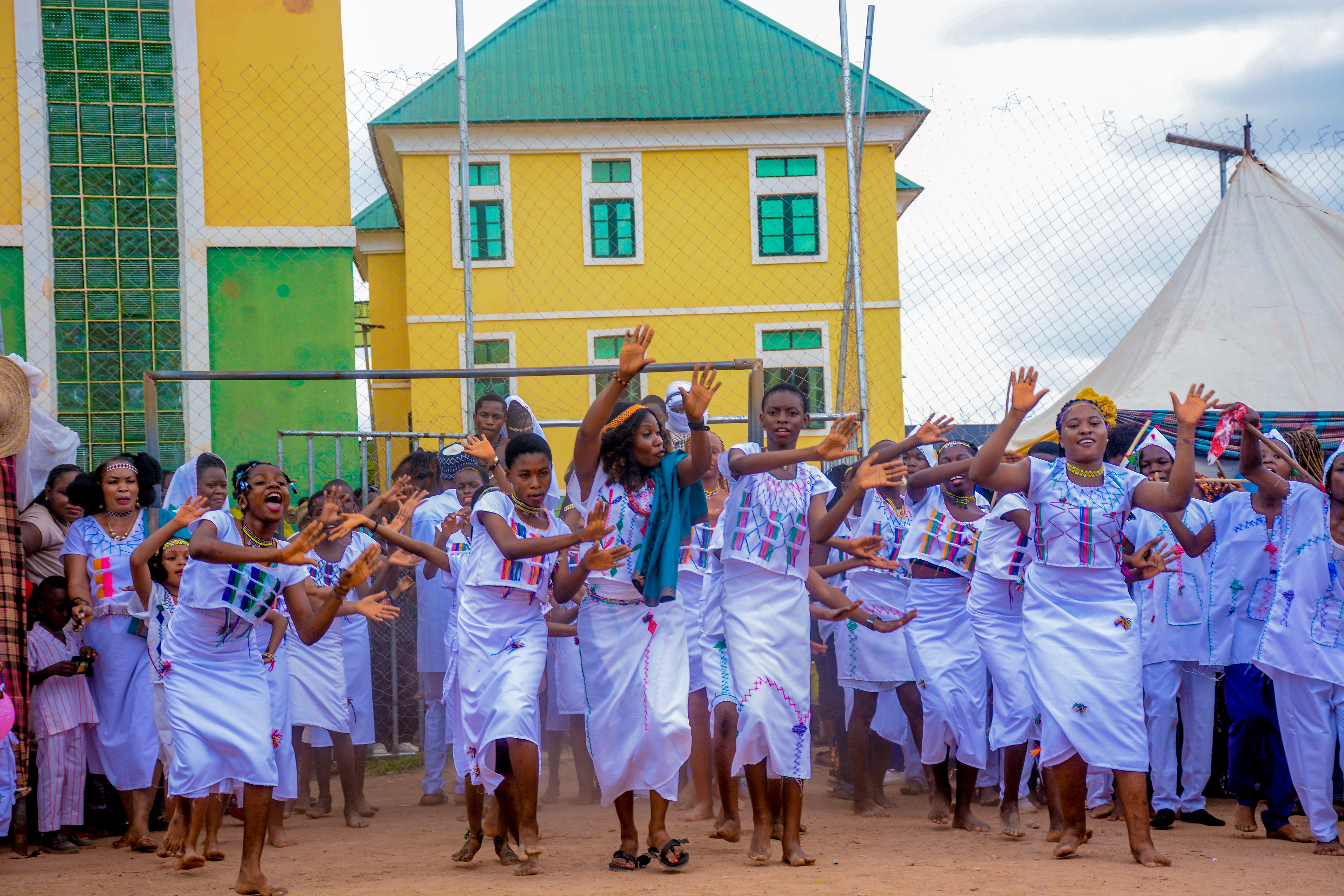 Cultural performance outdoors